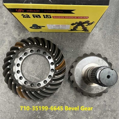 comprar 710-35199-6645 Engrenagem de bisel HOWO Peças de camião 27/18 Rodas de pinhão e coroa Engrenagem de bisel em espiral 27/18 fabricação em linha