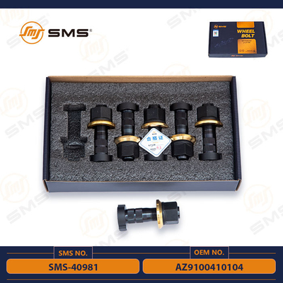 Peças Front Wheel Bolt SMS-40981 do chassi de AZ9100410104 Sinotruk Howo