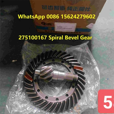 275100167 Roda de coroa de bisel espiral engrenagem de pinho XCMG ZL150GN Peças sobressalentes do carregador de rodas