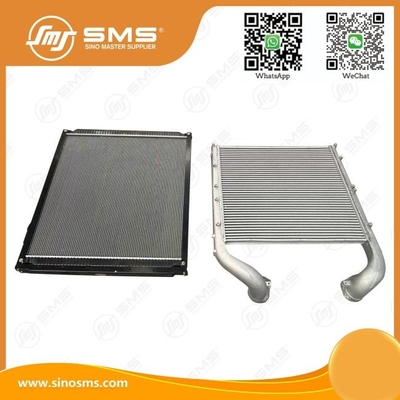 Radiador 712W06100-0005 HOWO Peças de camião Intercooler WG9925530136 WG9925530137 Tanque de água