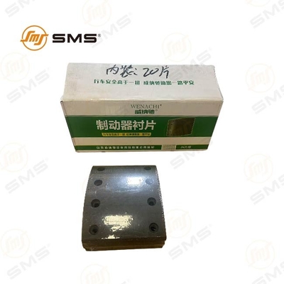 Revestimento do travão dianteiro WG9100440029 Revestimento do travão dianteiro 8 buracos HOWO Peças de camião